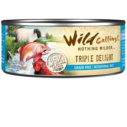 Triple Delight 96% Lamb Salmon & Chicken Grain-free Canned Cat Food 5.5 Oz