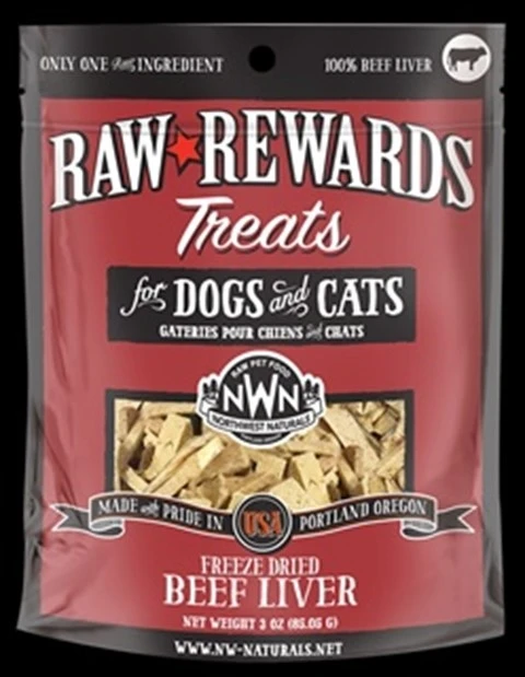 Pet Food Experts 70838275 3 oz Northwest Naturals Treat Freeze Dried Beef Liver