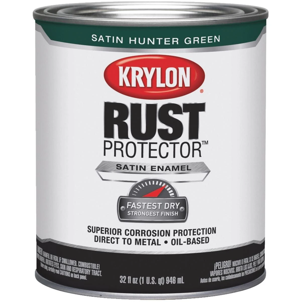 Rust Protector Brush On Enamel, Satin Hunter Green, Model 69218