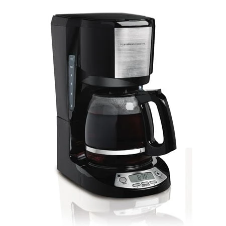49611 12 Cup Coffeemaker With Digital Clock In Black