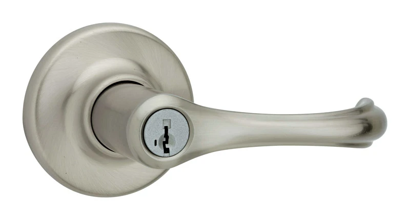 Weiser Satin Nickel Alfini Entry Door Lever with Smartkey