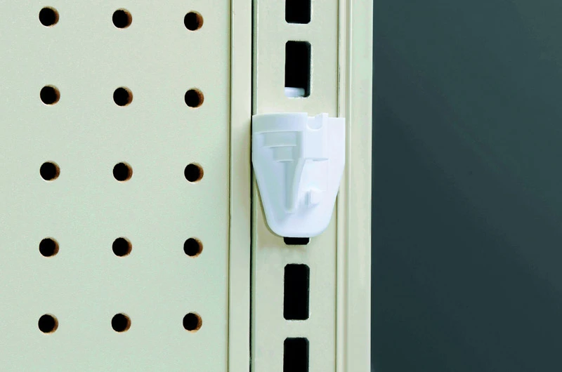 Southern Imperial Matte White Plastic 1/2 in. Peg Hook Back 25 pk