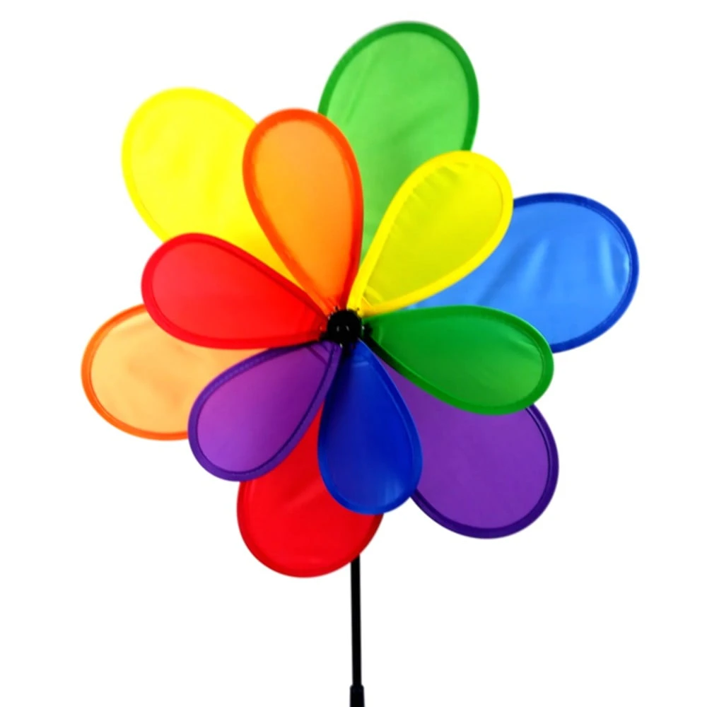 15 Inch Nylon Multi Colored Yard Pinwheel - Model Ls118mcs