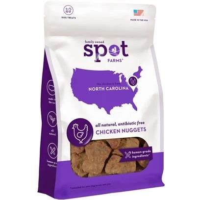 Spot Farms Human Grade Chicken Nuggets Dog Treats, 6 Ounces