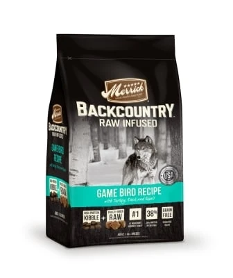 Backcountry Grain Free Raw Infused Game Bird Recipe Dry Dog Food 12 Lb