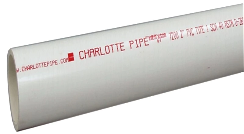 6 In. X 10 Ft. Pvc Schedule 40 Dwv Plain End Pipe - Durable And Versatile