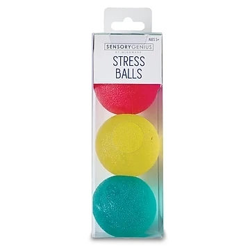 Sensory Genius Stress Balls, 3 Pieces For Stress Relief And Fun