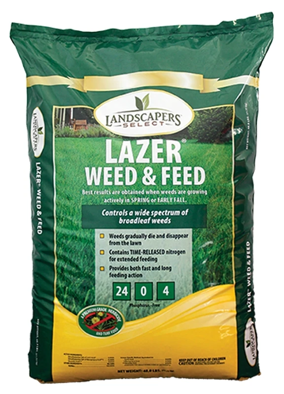 Lazer 902728 Weed And Feed Fertilizer, 16 Lb Granular, 24-0-4 N-p-k Ratio