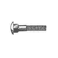 Hd32040rp Galvanized Steel Carriage Bolt With Nuts, 3/8" X 3"