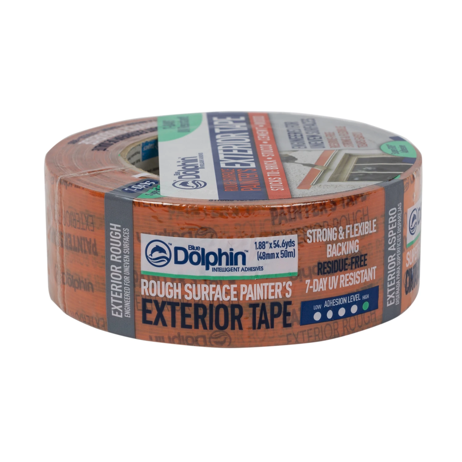 1.88 In. W X 54.6 Yd L Orange High Strength Exterior Painter's Tape 1 Pk