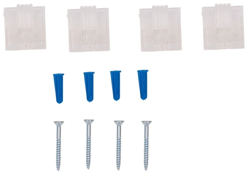 Anchor Wire, 122201, 4 Pack, Clear, Heavy Duty, Plastic, Mirror Holder