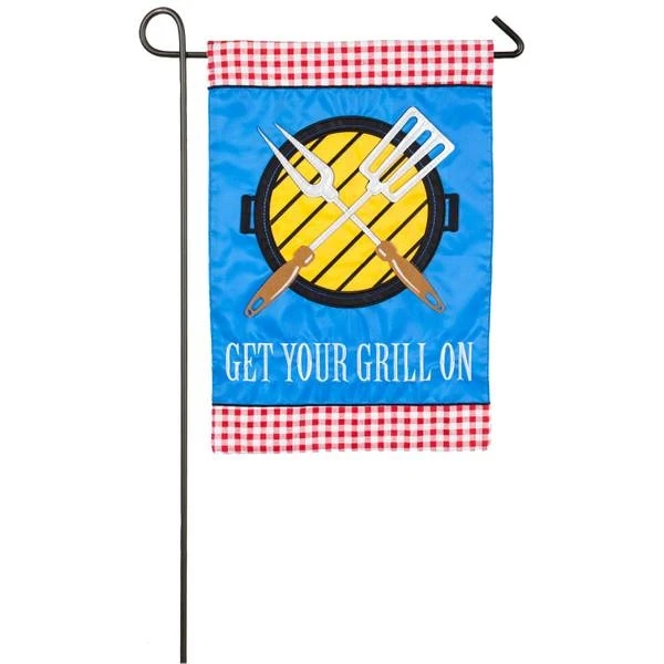 Get Your Grill On Applique Garden Flag 1'6 X 1'0.5 Ft.