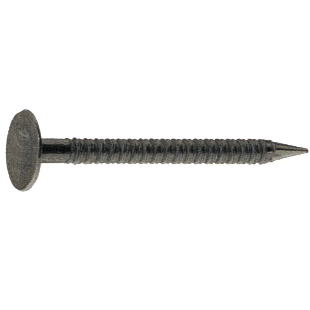 1-1/4 In. Bright Ring Shank Drywall Nails - 5 Lb Box - Electro Galvanized