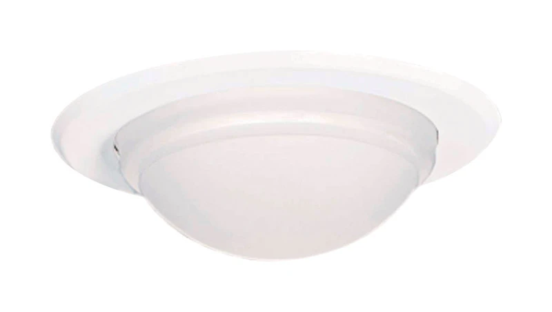 Shower Lens Dome, White, 5-In.