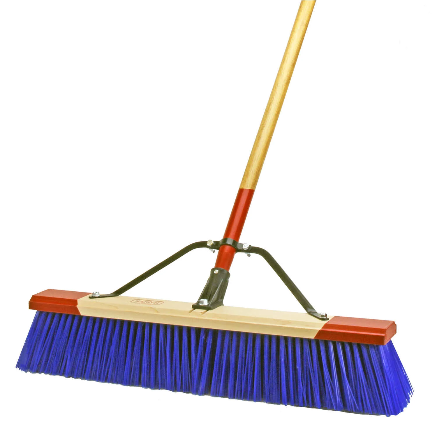 Synthetic 24 In. Push Broom With 60 In. Handle For Heavy Debris