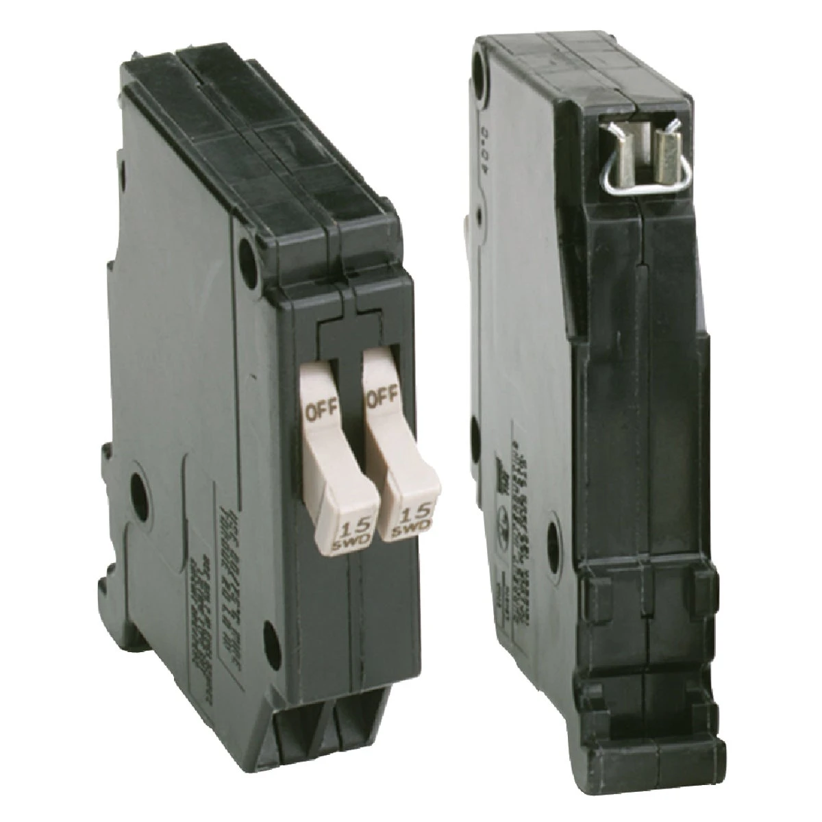 Cutler Hammer Twin Circuit Breaker, Single Pole, 15-Amp