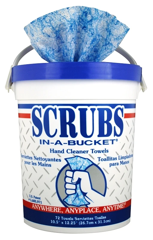Scrubs In-A-Bucket, 10.5 x 12.25-In., 72-Ct.