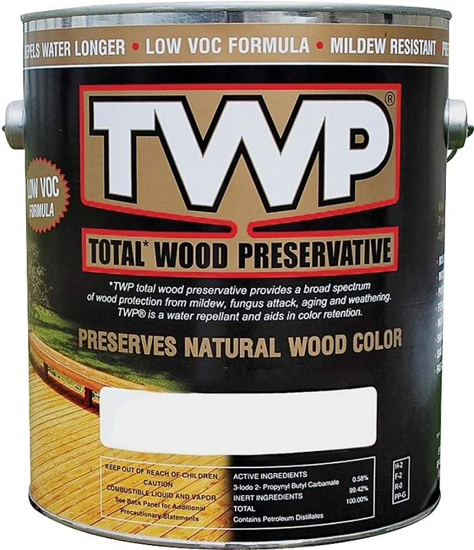 Exterior Wood Stain, Dark Oak, 1-Gallon