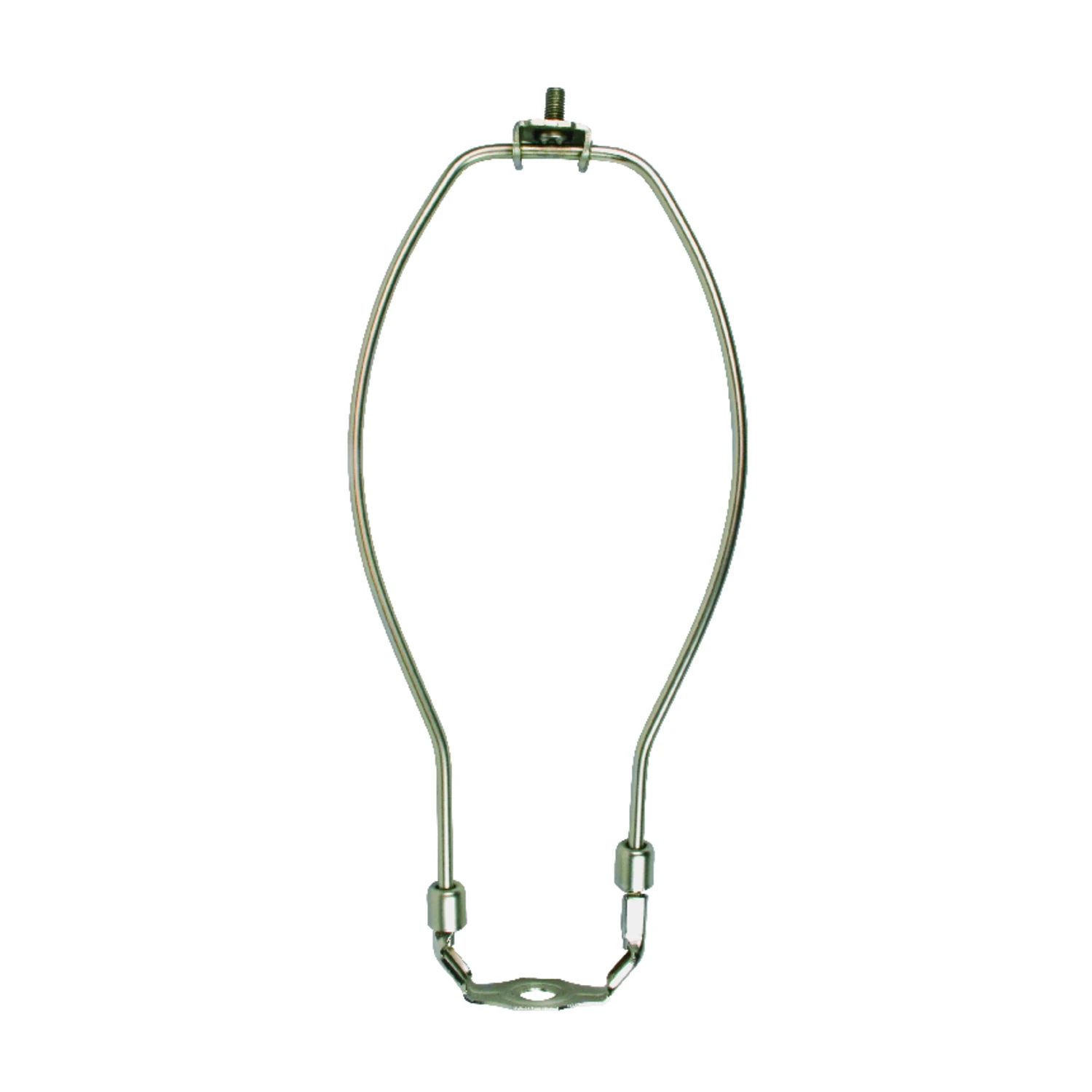 Lamp Harp, Brushed Pewter, 10-In.