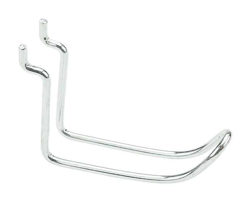 Pegboard Loop Hook, Zinc Plated, 3 In.