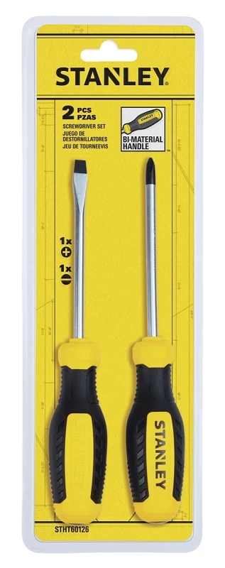 2-piece Slotted & Phillips Screwdriver Set - Model Stht60126
