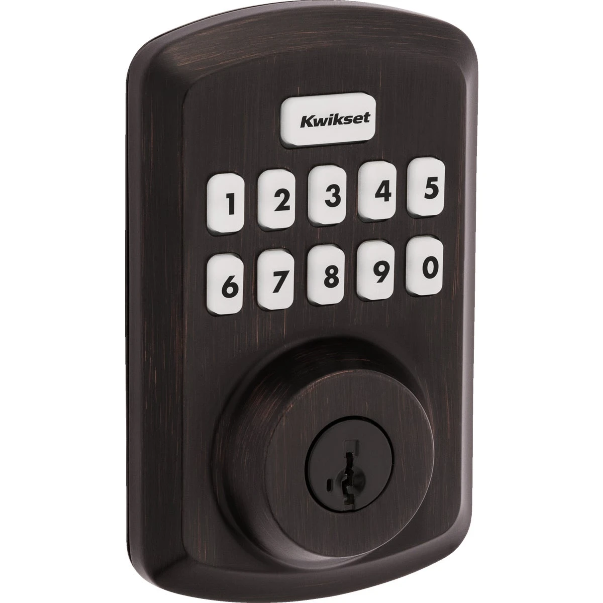 Power Keyless Entry Deadbolt, Bronze