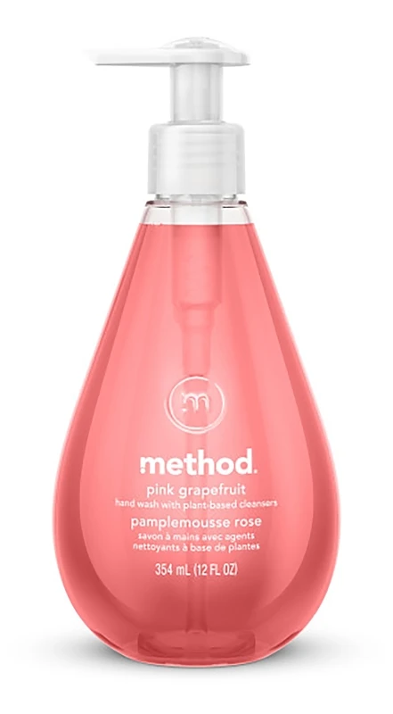 Gel Hand Wash, Pink Grapefruit, 12-oz