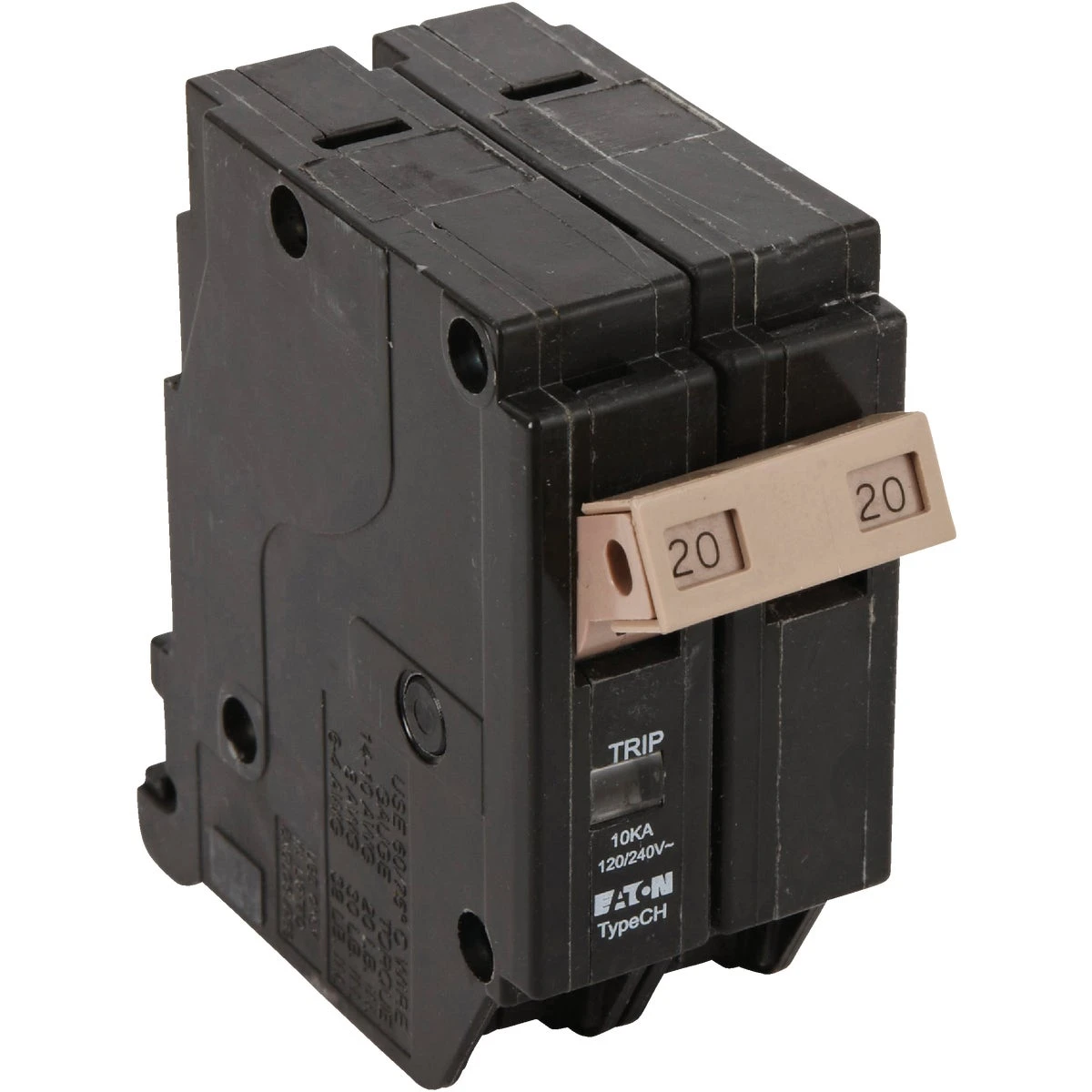Cutler Hammer Double-Pole Circuit Breaker, 20A