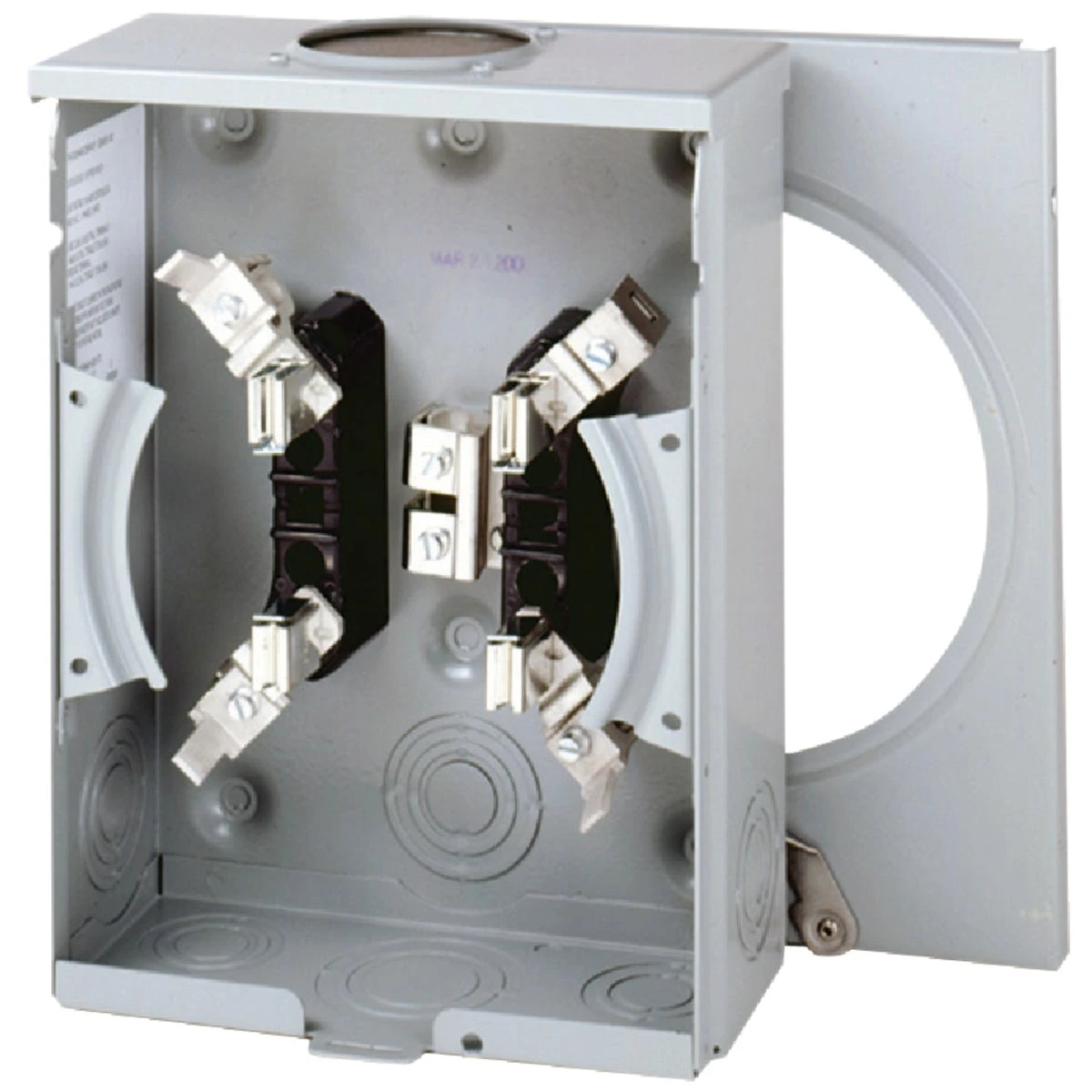 Meter Socket, Single Residential, Horn Bypass, 125-Amp