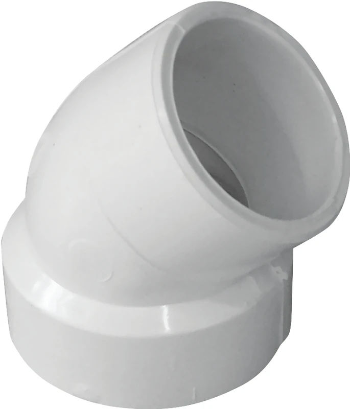 1-1/2 In. Schedule 40 45 Deg. Dwv Pvc Street Elbow 1/8 Bend 125 Pk