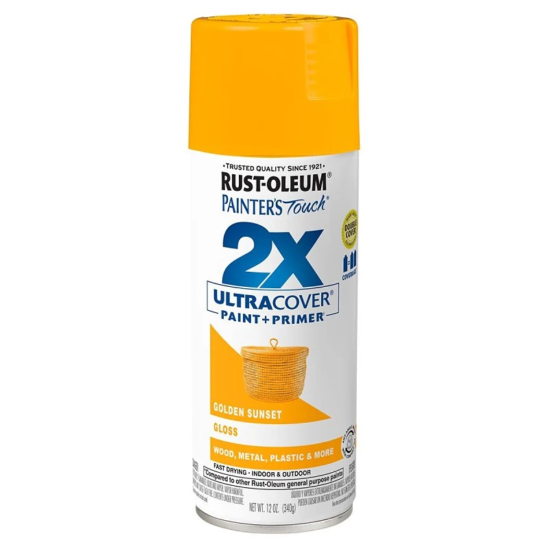 Painter's Touch 2X Spray Paint, Gloss Golden Sunset, 12-oz.