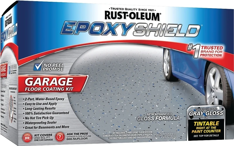 Rust-oleum Epoxyshield Gloss Garage Floor Coating Kit, Tint Base, 120 Oz.