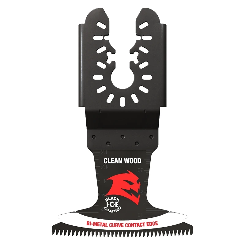 Bi-Metal Oscillating Tool Clean Wood Blade, Universal Fit, 2-1/2-In., 3-Pk.