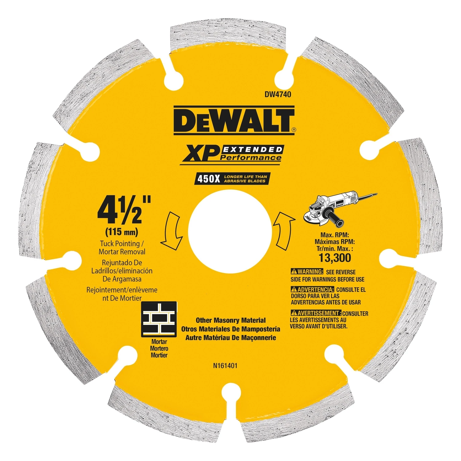 Tuck Point Blade, 4-1/2 In. x .250