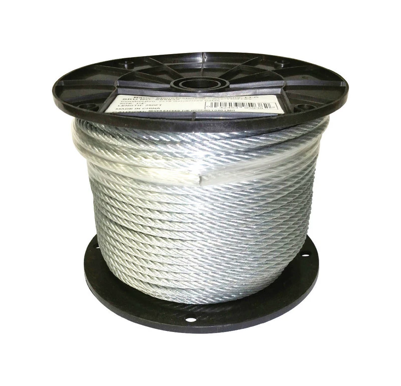 1/4 In. X 250 Ft. Galvanized Wire Cable - Heavy-duty Spool