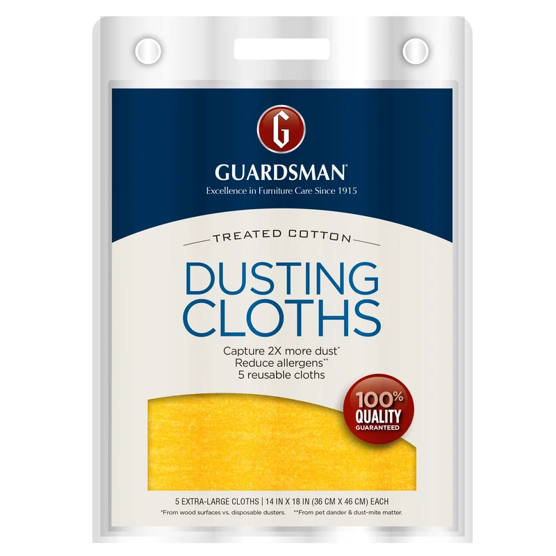 Dusting Cloths, Cotton, 5-Pk.