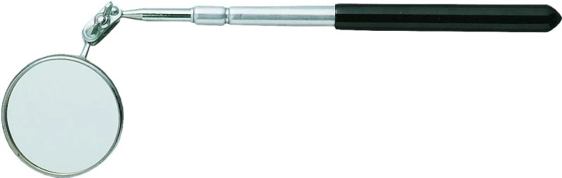 2-1/4 In. Round Inspection Mirror, 10-1/2-15 In. Telescoping Handle