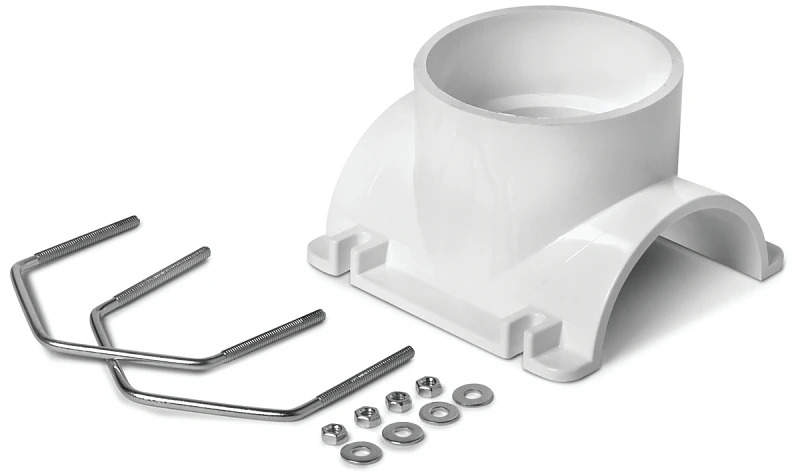 Schedule 40 DWV PVC Saddle Tee Pipe Kit, 3 x 2 In.