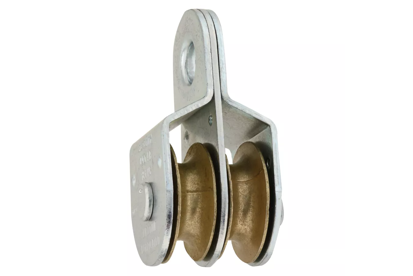 No-Rust Fixed Eye Double Pulley, 1-1/2 In.