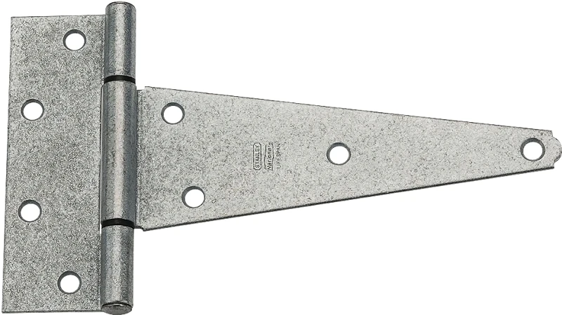 Gate T-Hinge, Extra Heavy Duty, Galvanized, 8 In.