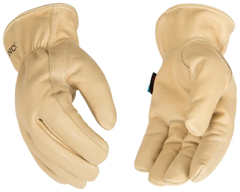 Hydroflector Leather Driver Gloves, Water Resistant, Men's M