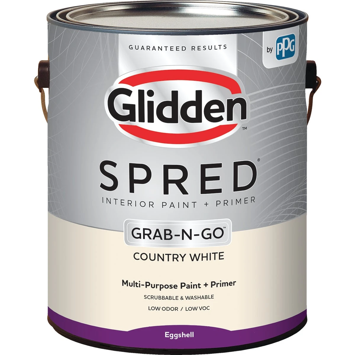 Spred Interior Paint + Primer Country White Eggshell 1 Gallon Low-voc
