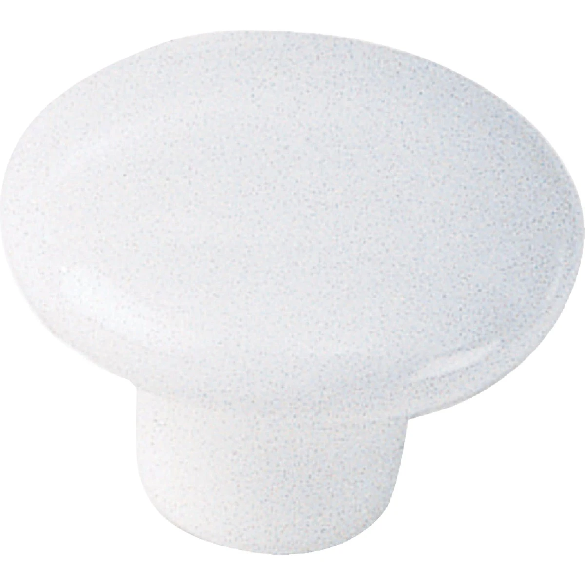 Porcelain Round White Cabinet Knob 1-1/2 In. D With Mounting Hardware, Model 01742