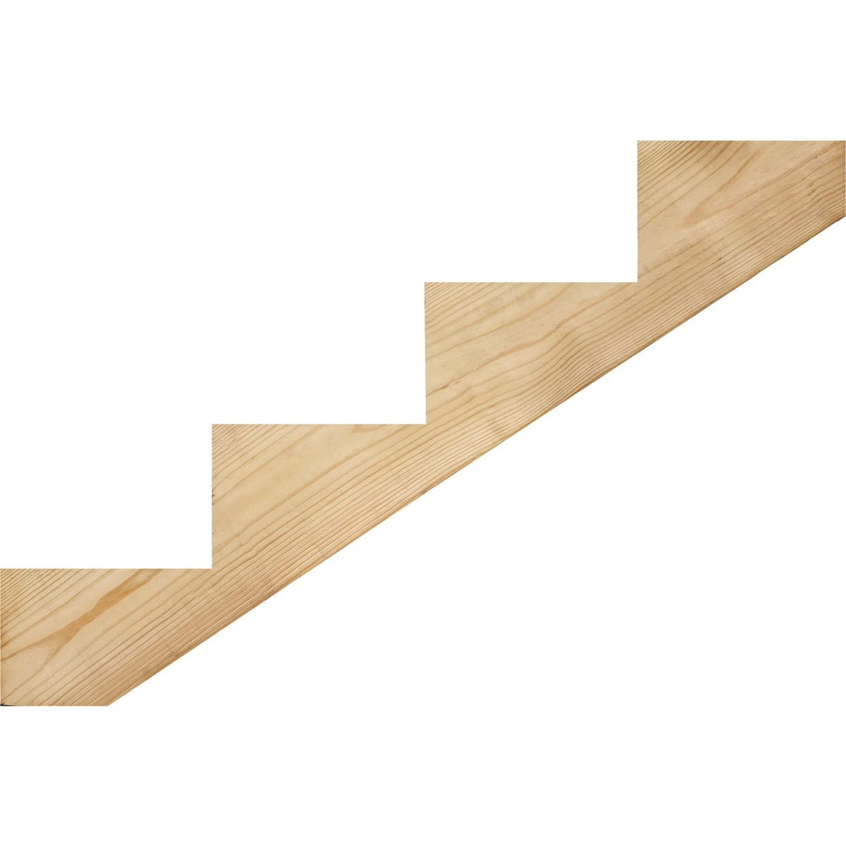 2 In. X 10 In. 4-step Treated Precut Stair Stringer - Durable Southern Yellow Pine