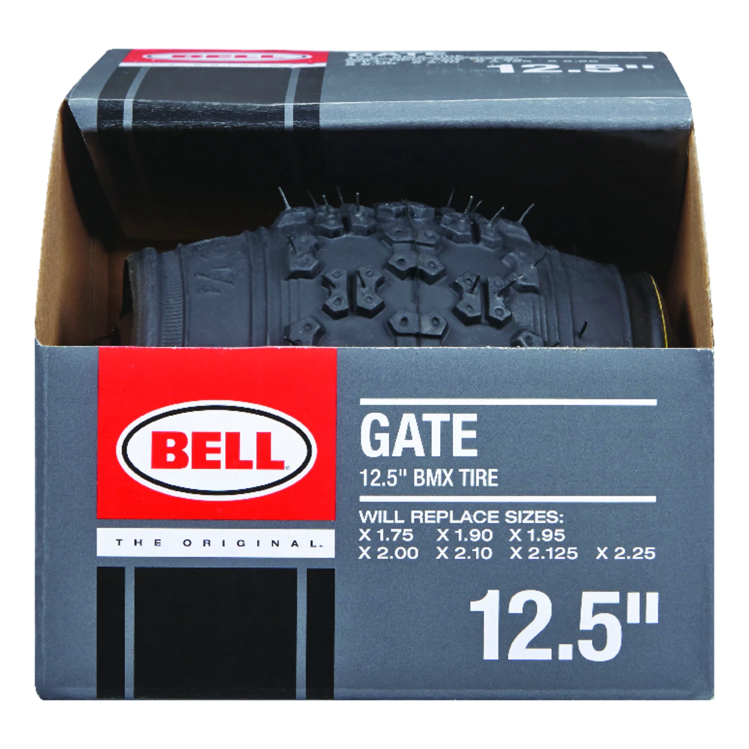 12.5-Inch Black BMX Bike Tire