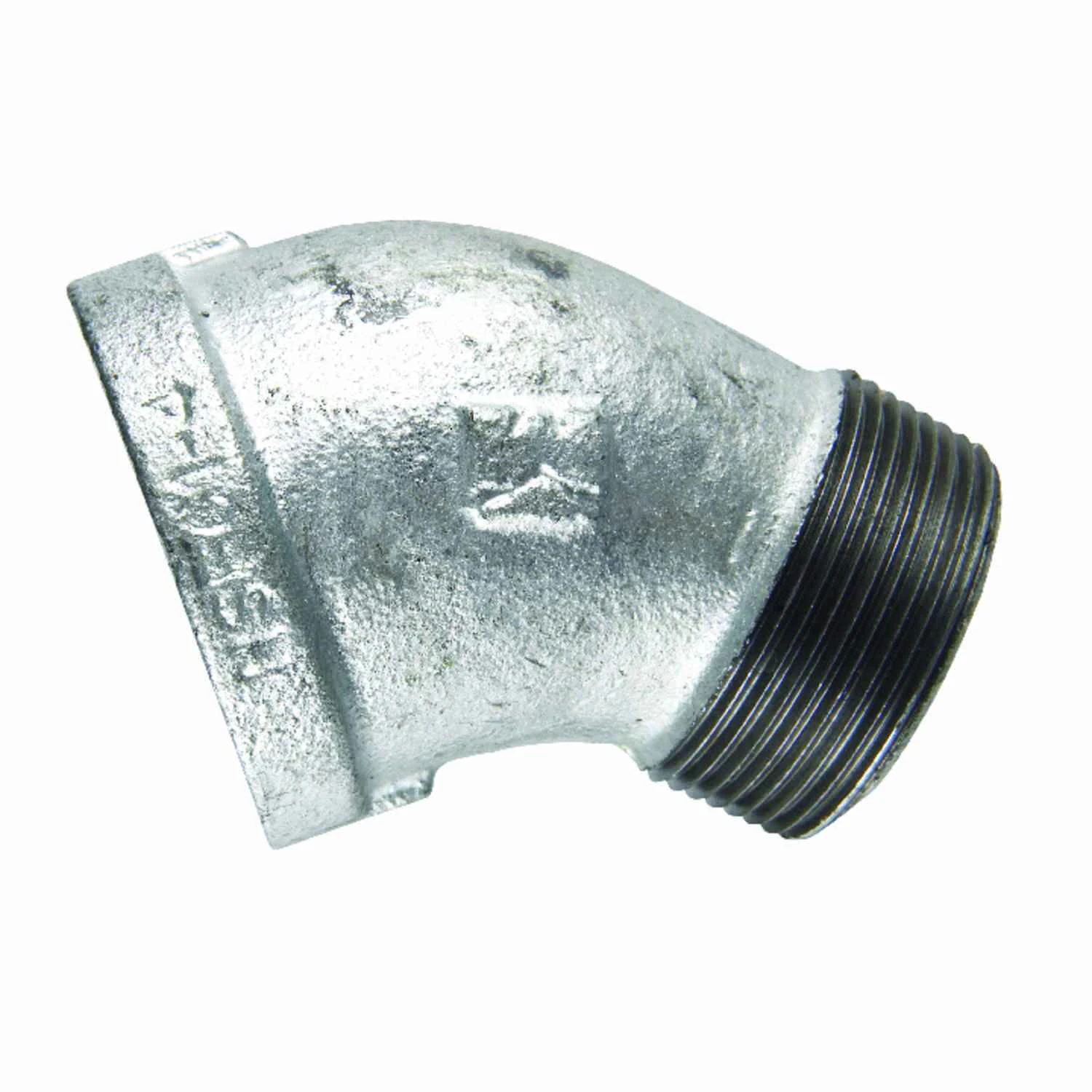 1-1/4 In. 45 Degree Street Galvanized Elbow Malleable Iron Fitting