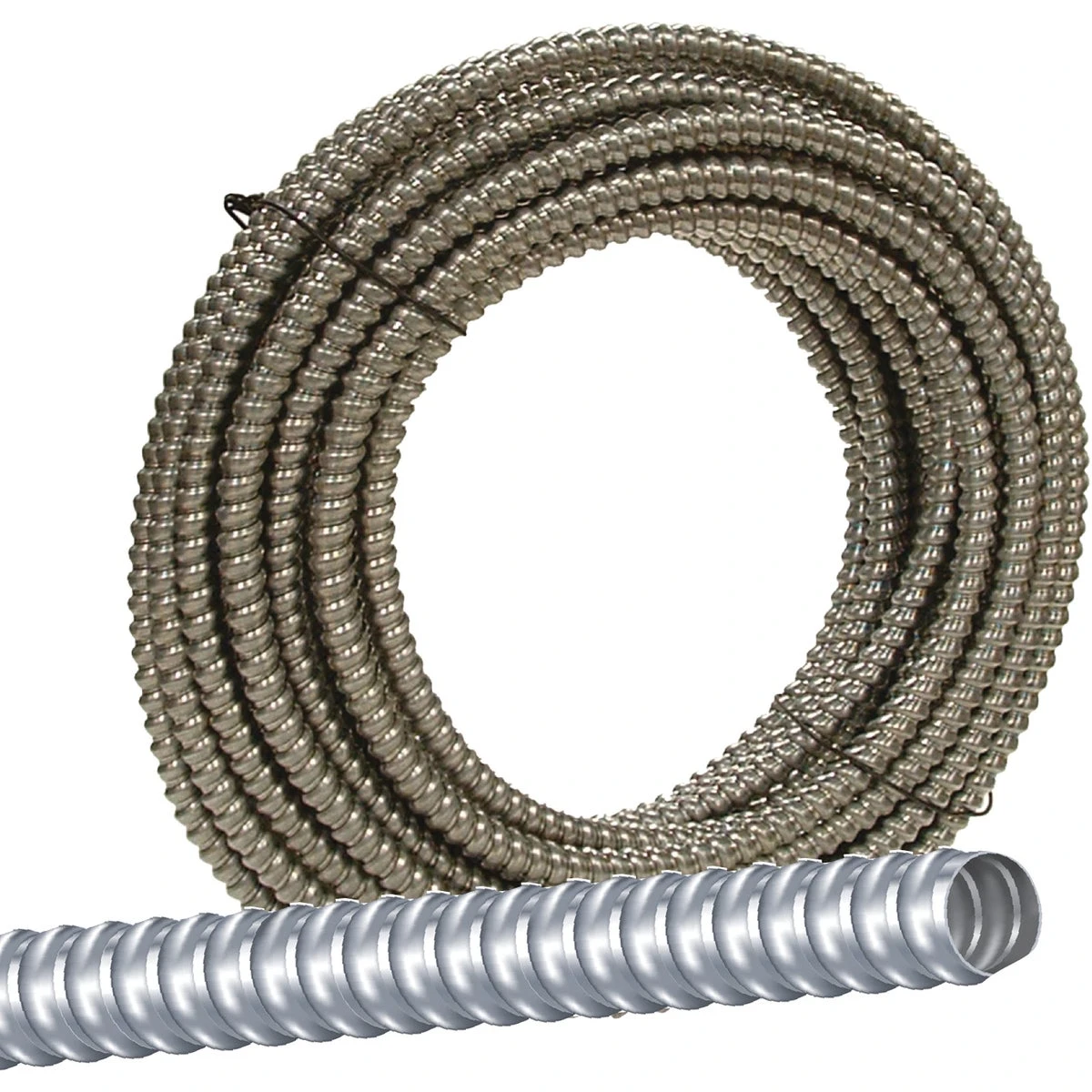 1/2 In. X 50 Ft. Aluminum Flexible Metal Conduit - Ul Listed