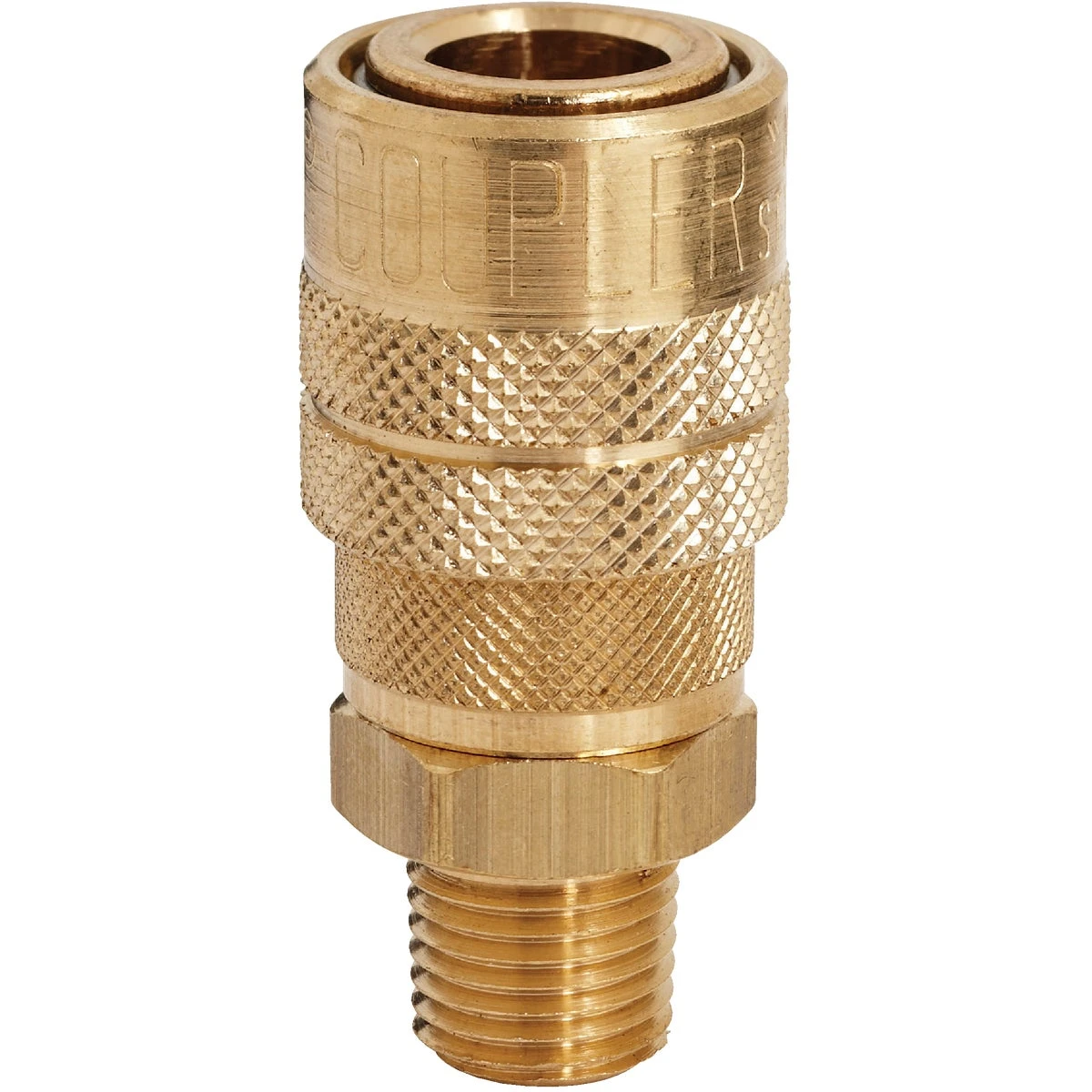 Compressor Coupler, Brass, I/M-Style, Male, 1/4 In. NPT