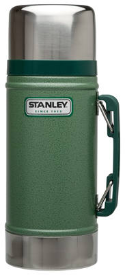 24-ounce Wide Mouth Vacuum Bottle In Hammertone Green Stainless Steel