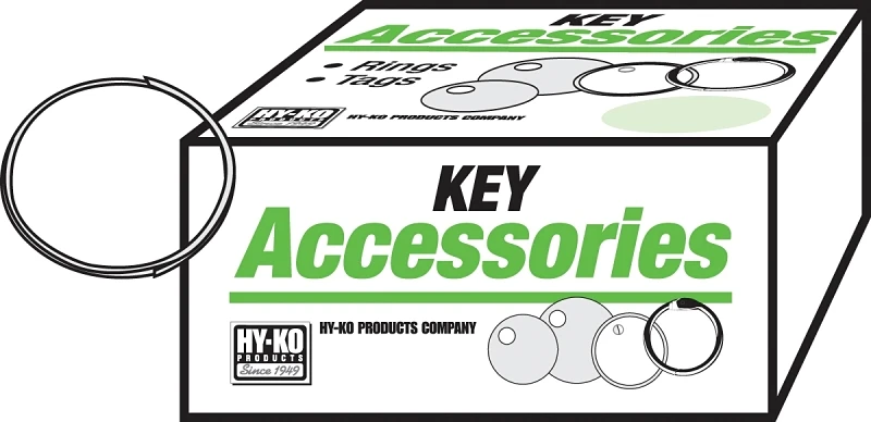 Split Key Ring, 7/8 In., 1,000-Pk.